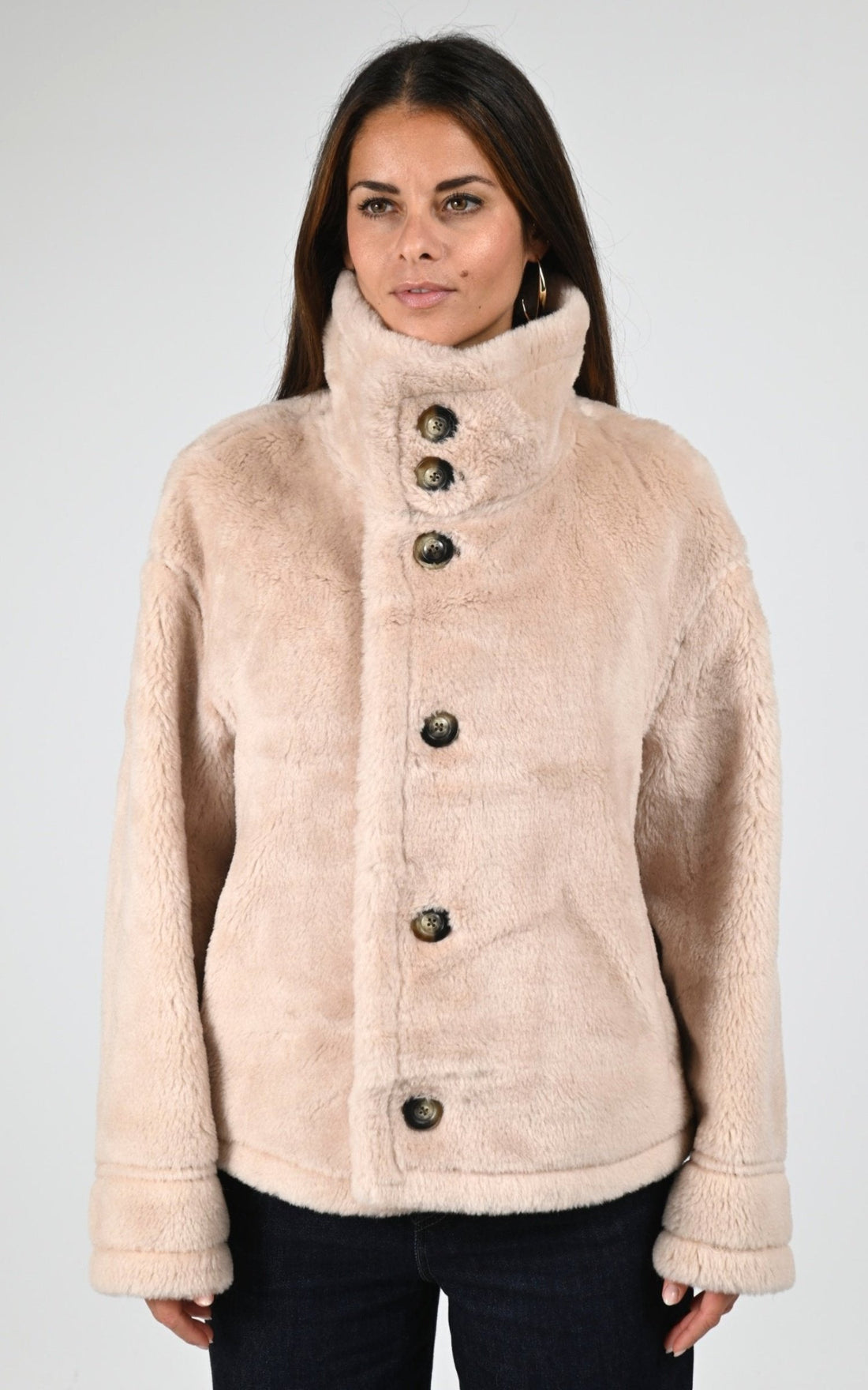 Blouson Textile Femme Levinsky, modèle Heidi de couleur ganix brown