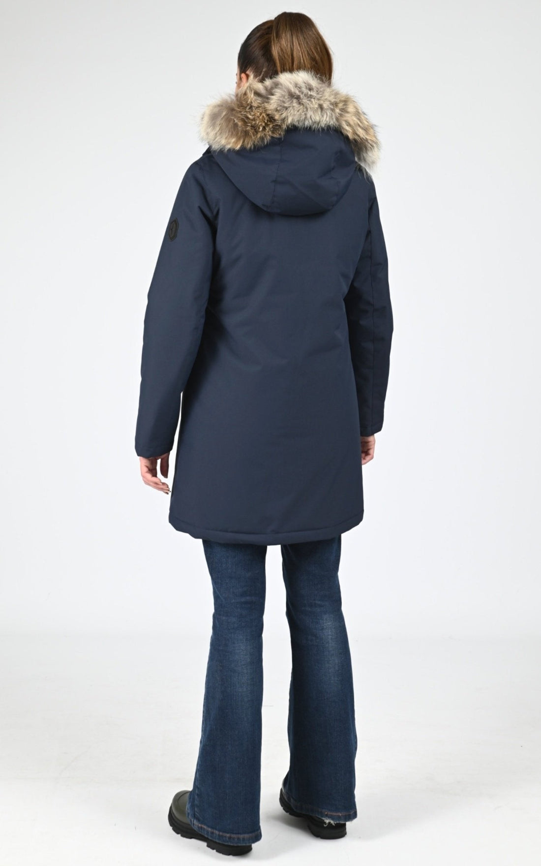 Parka Textile Femme Quartz, modèle Heidi 25215f de couleur 1 navy