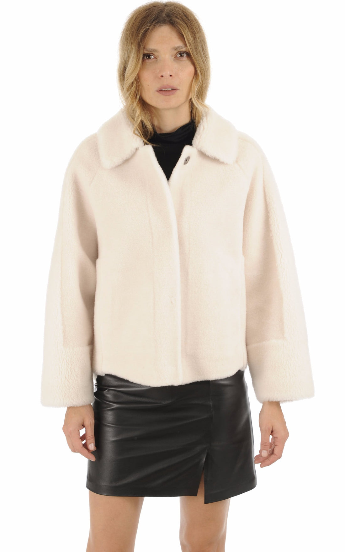 Blouson Textile Femme Oakwood, modèle Helen 63748 de couleur light beige 514