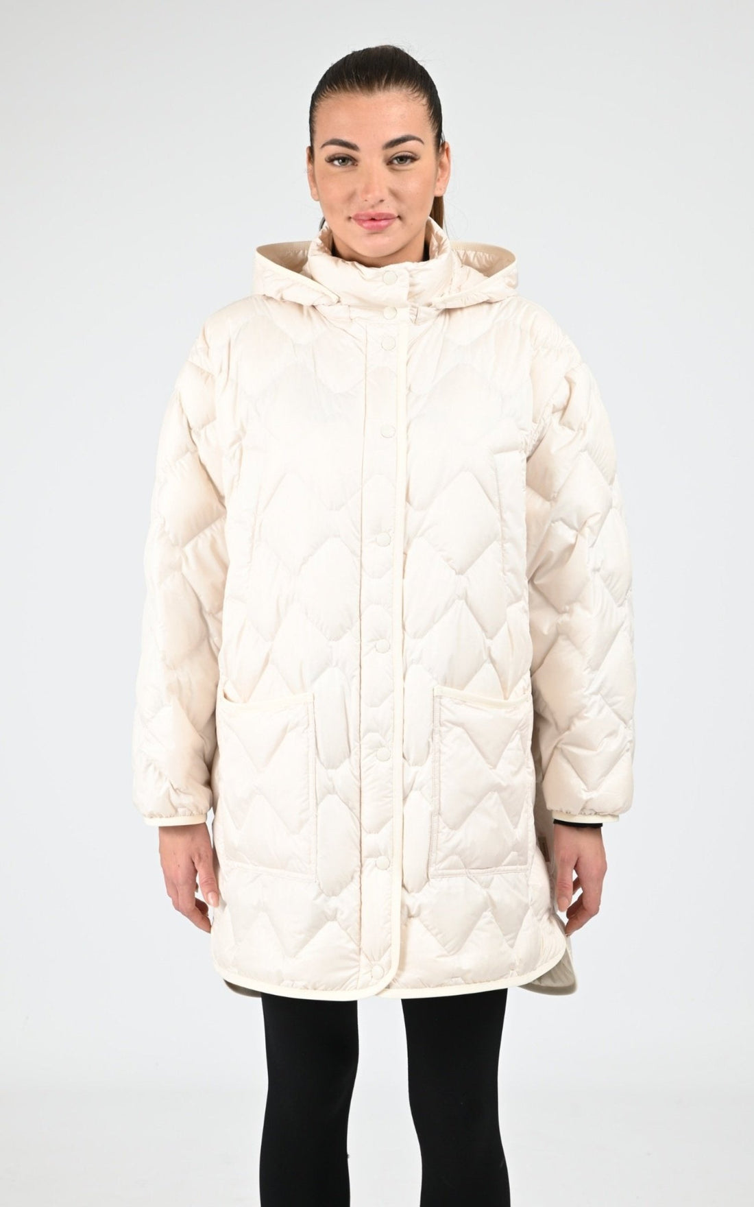 Cape Textile Femme Woolrich, modèle Heritage ou2120 de couleur milky cream