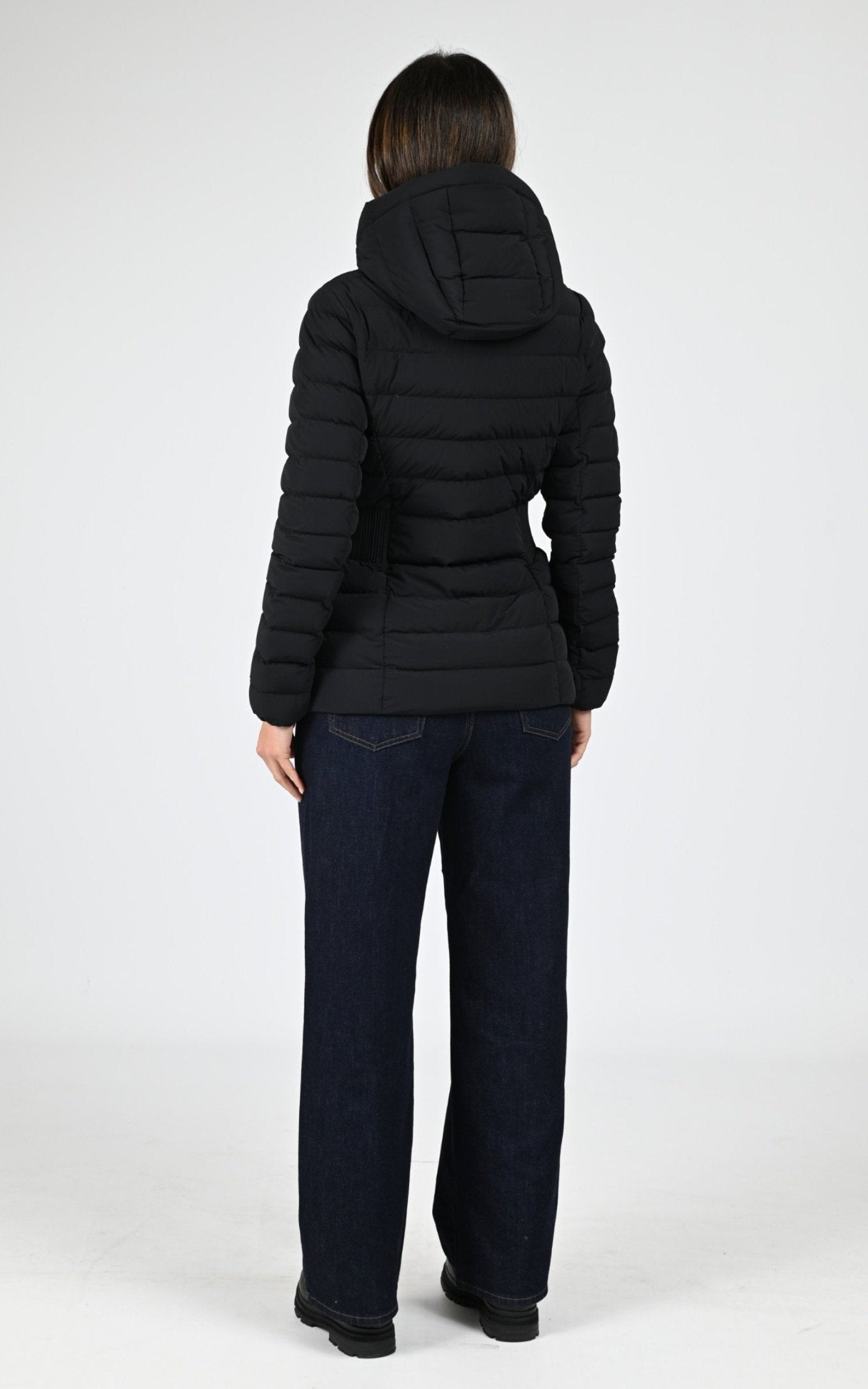 Ves doudoune Textile Femme Mackage, modèle Idalee de couleur black 4