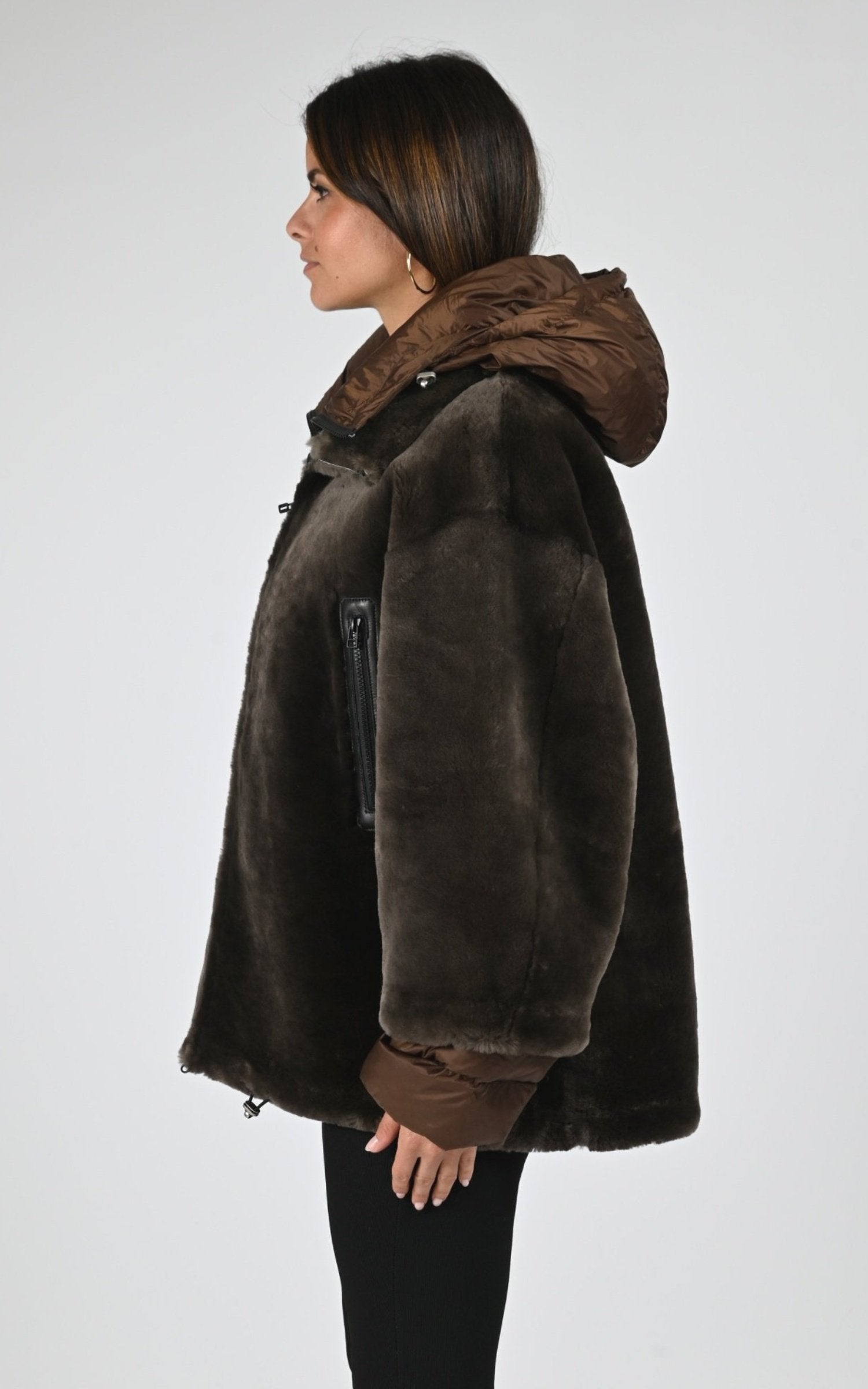 Veste Df Femme Levinsky, modèle Idane de couleur brown