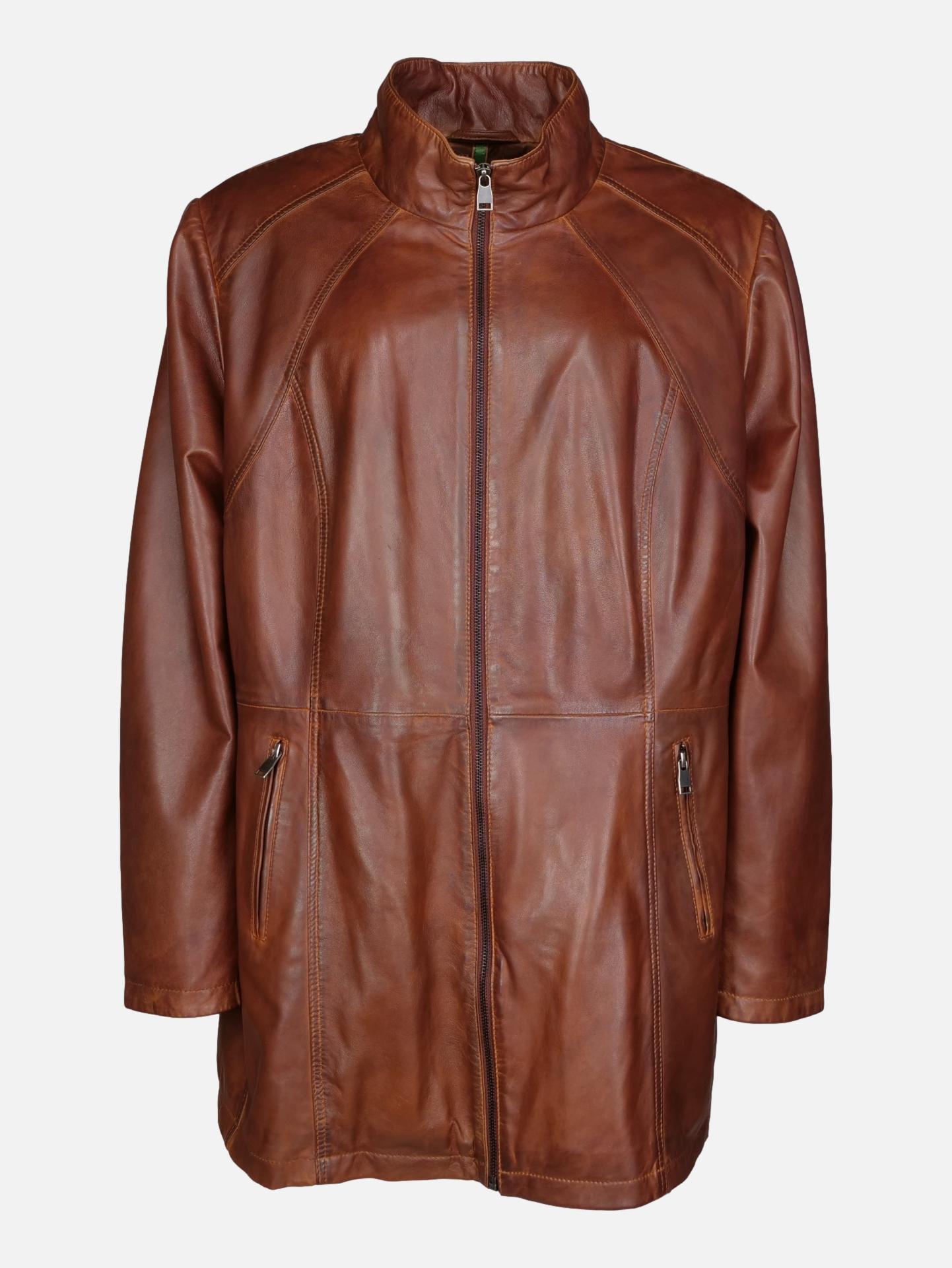 Pyril - XL Lamb Polish Nappa Leather Dark Cognac