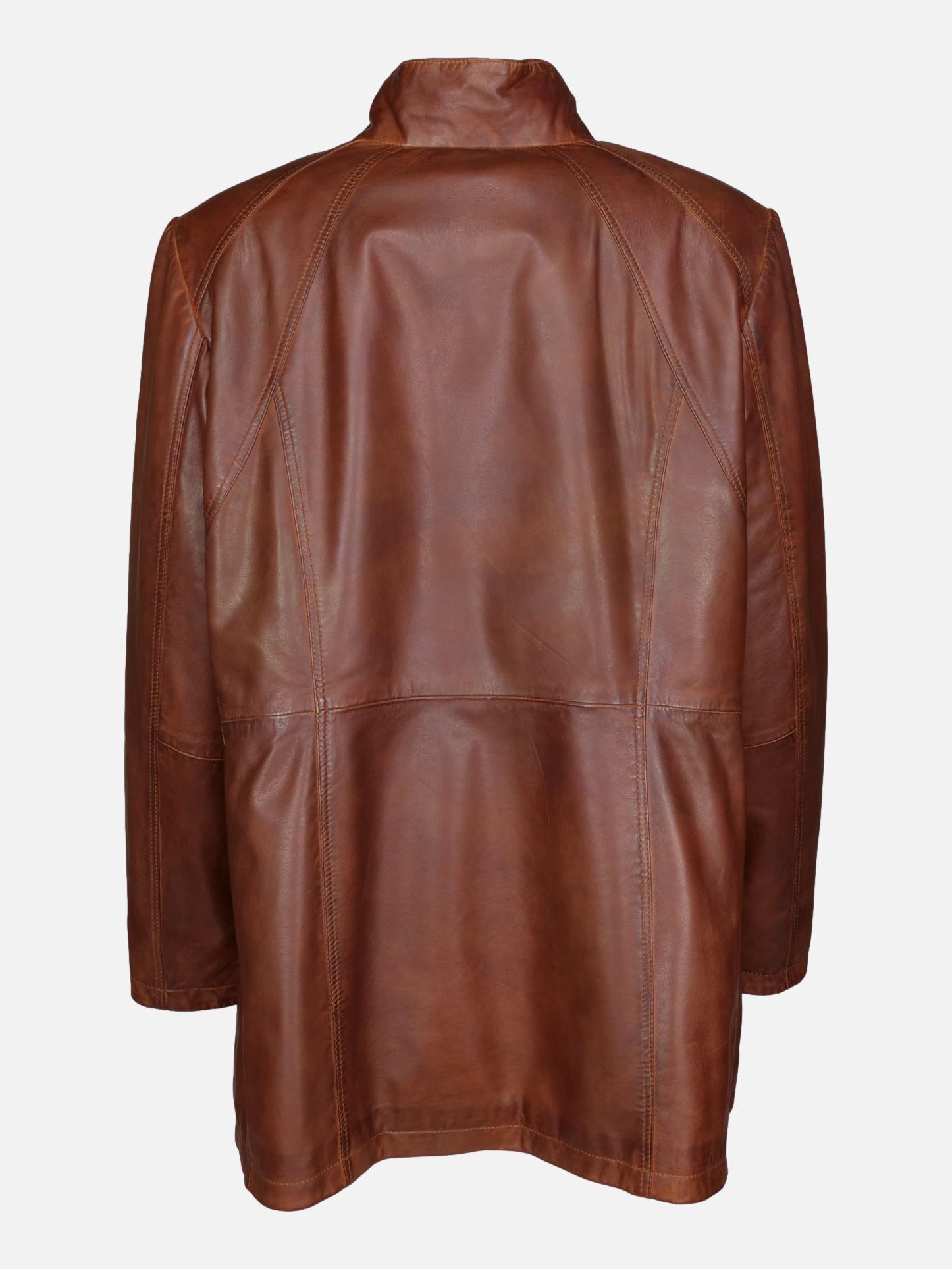 Pyril - XL Lamb Polish Nappa Leather Dark Cognac