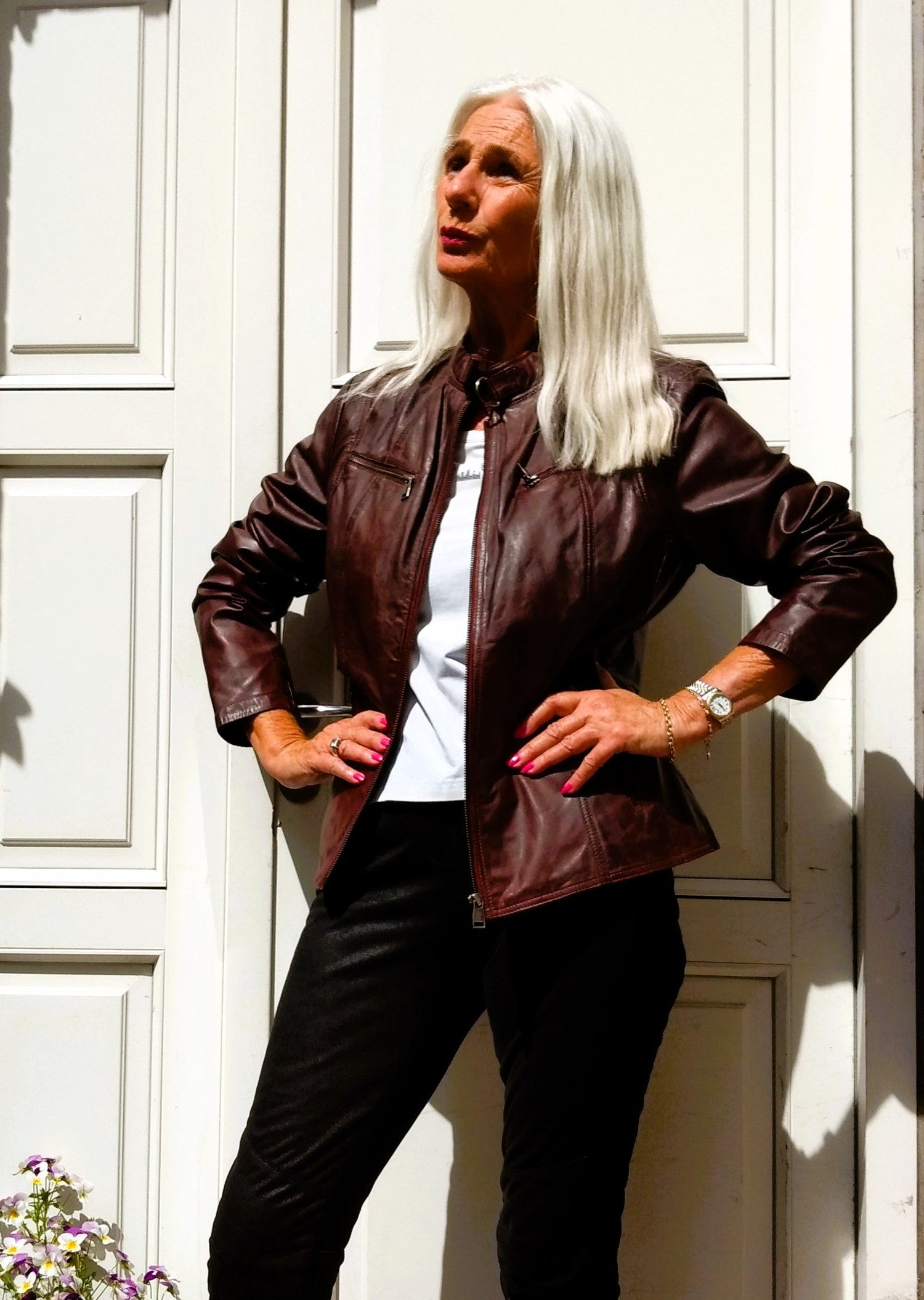 PP 100 - Comfort, 60 cm. Lamb Malli Leather - Women Copper Brown 1