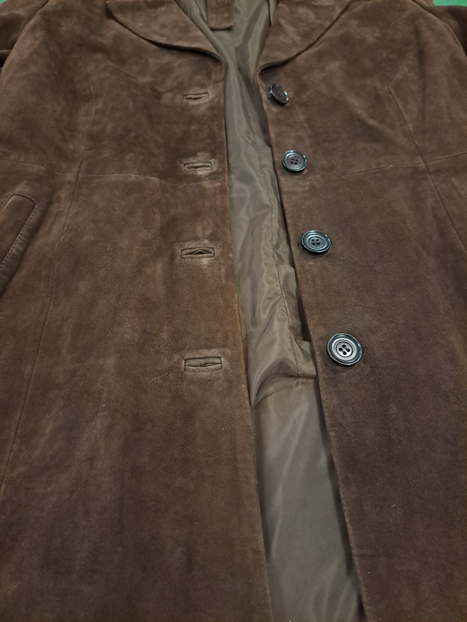 Sasa, 75 cm. - Collar Goat Suede - Women Brown 3