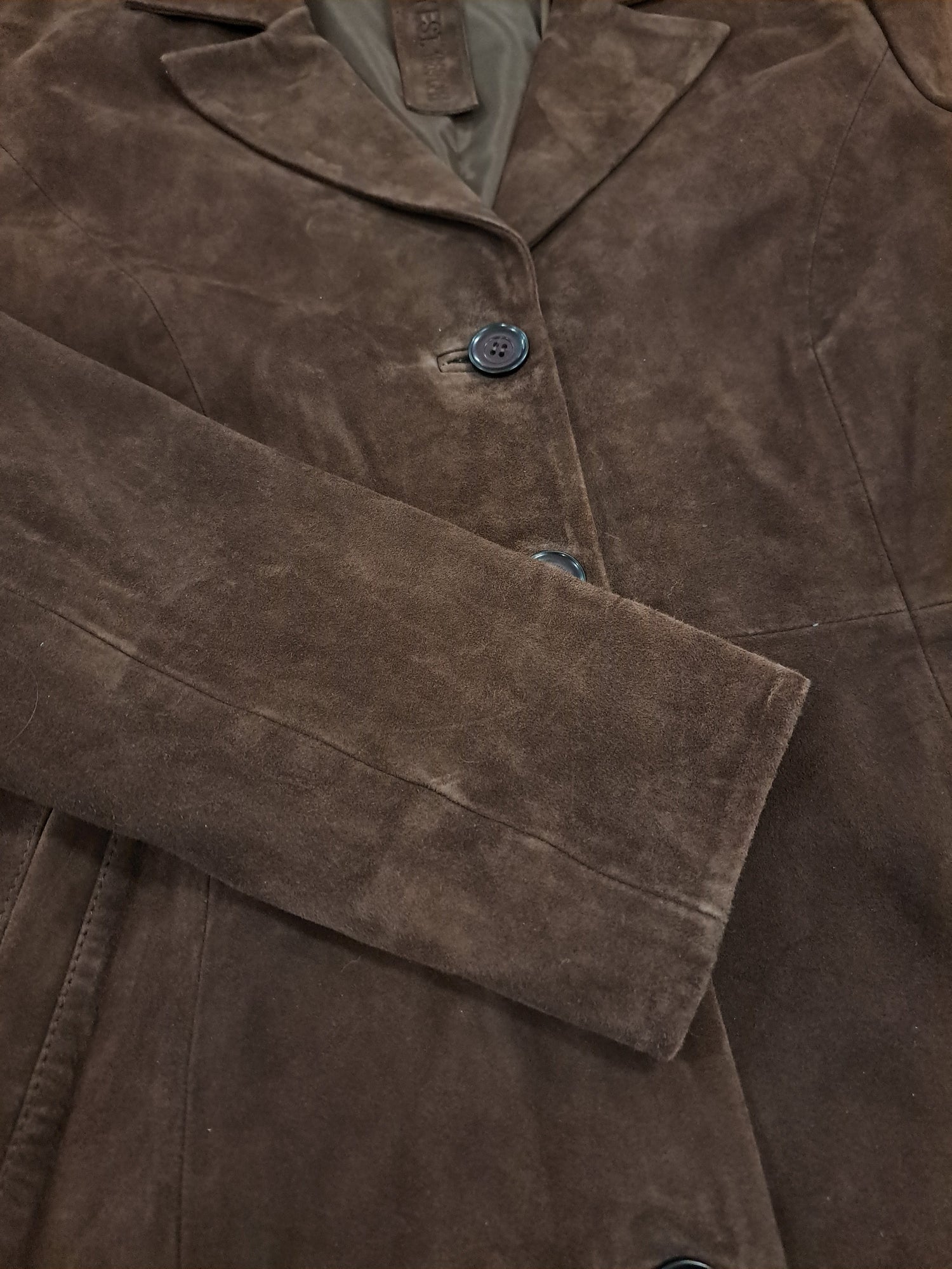 Sasa, 75 cm. - Collar Goat Suede - Women Brown 4
