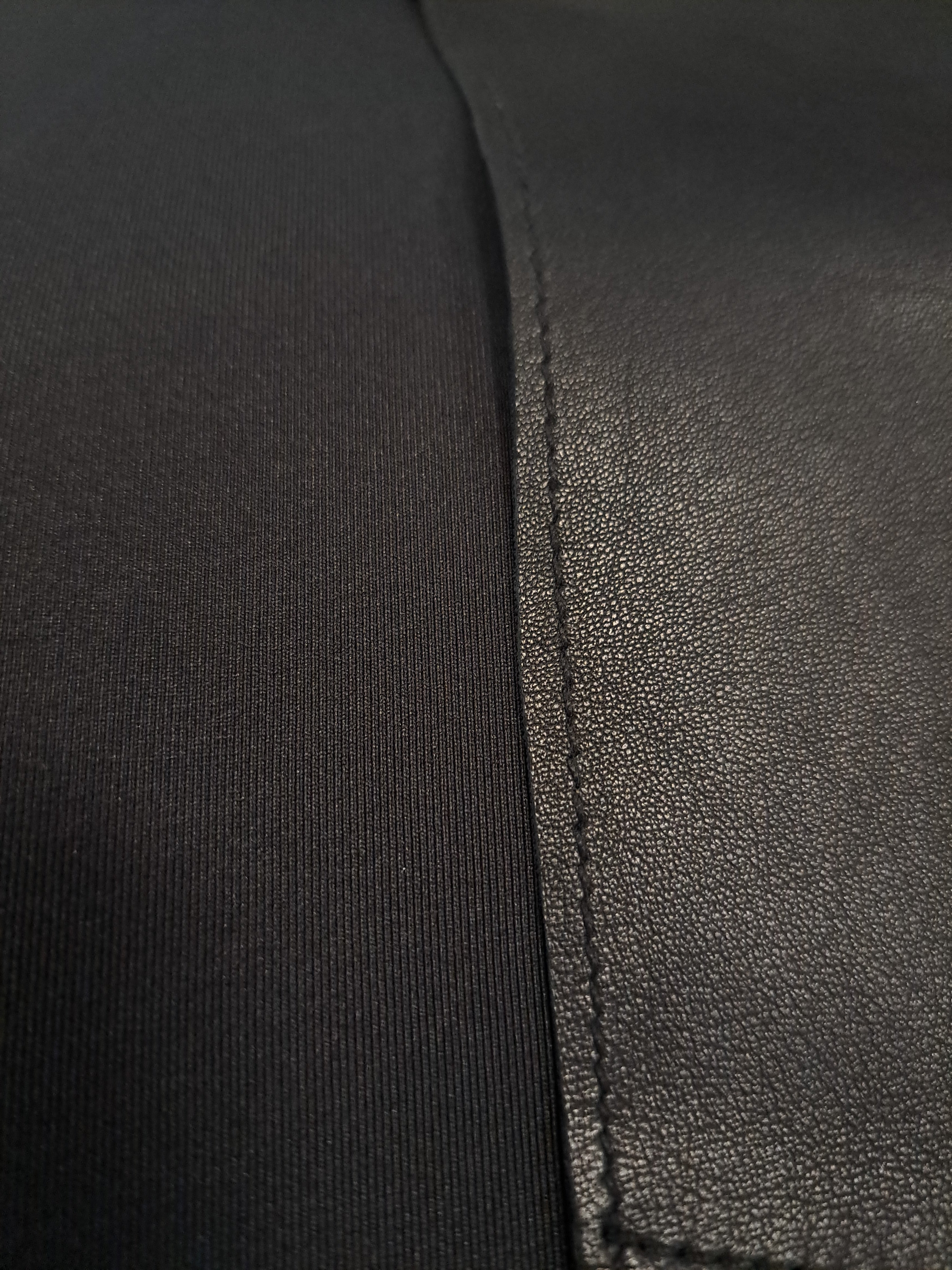Solana, 68 cm. - Collar Lamb Dior Bonded Leather-Women Black