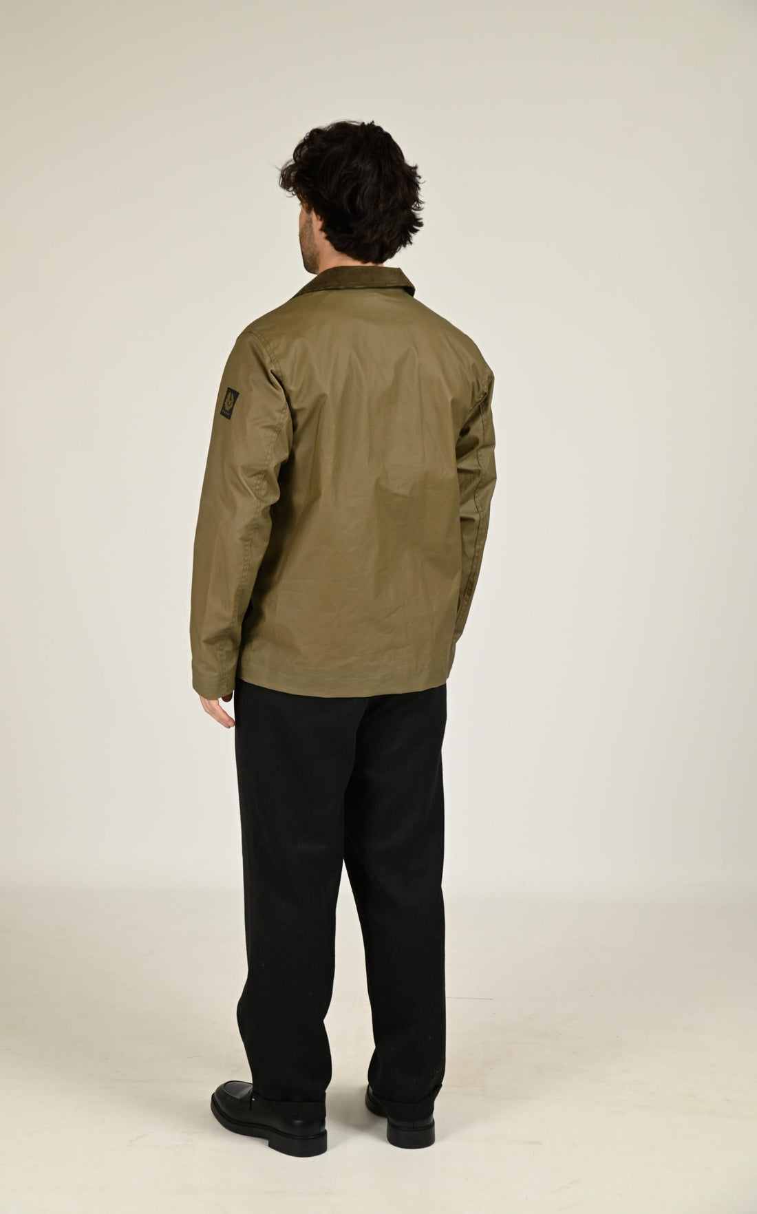 Veste Textile Homme Belstaff, modèle Incline 105810 de couleur dk fatigue green