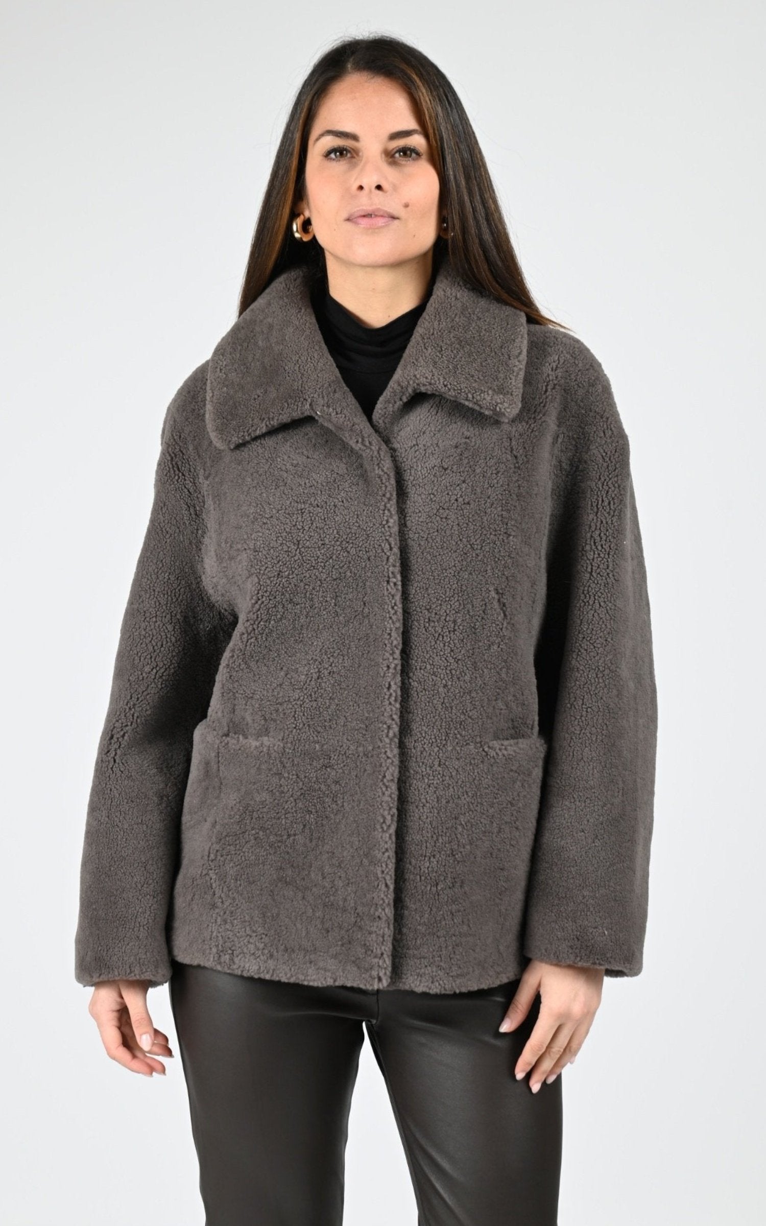 Veste Df Femme Levinsky, modèle Irene 65 de couleur taupe h16 1
