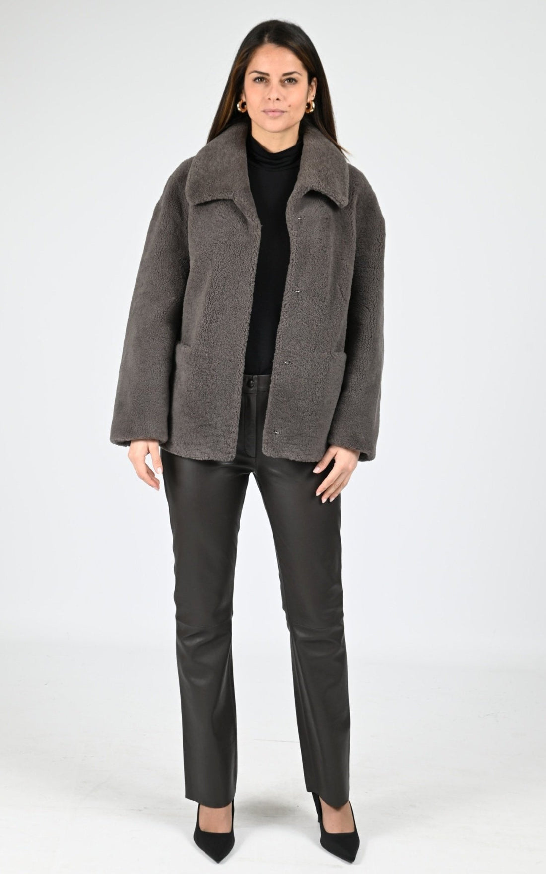 Veste Df Femme Levinsky, modèle Irene 65 de couleur taupe h16