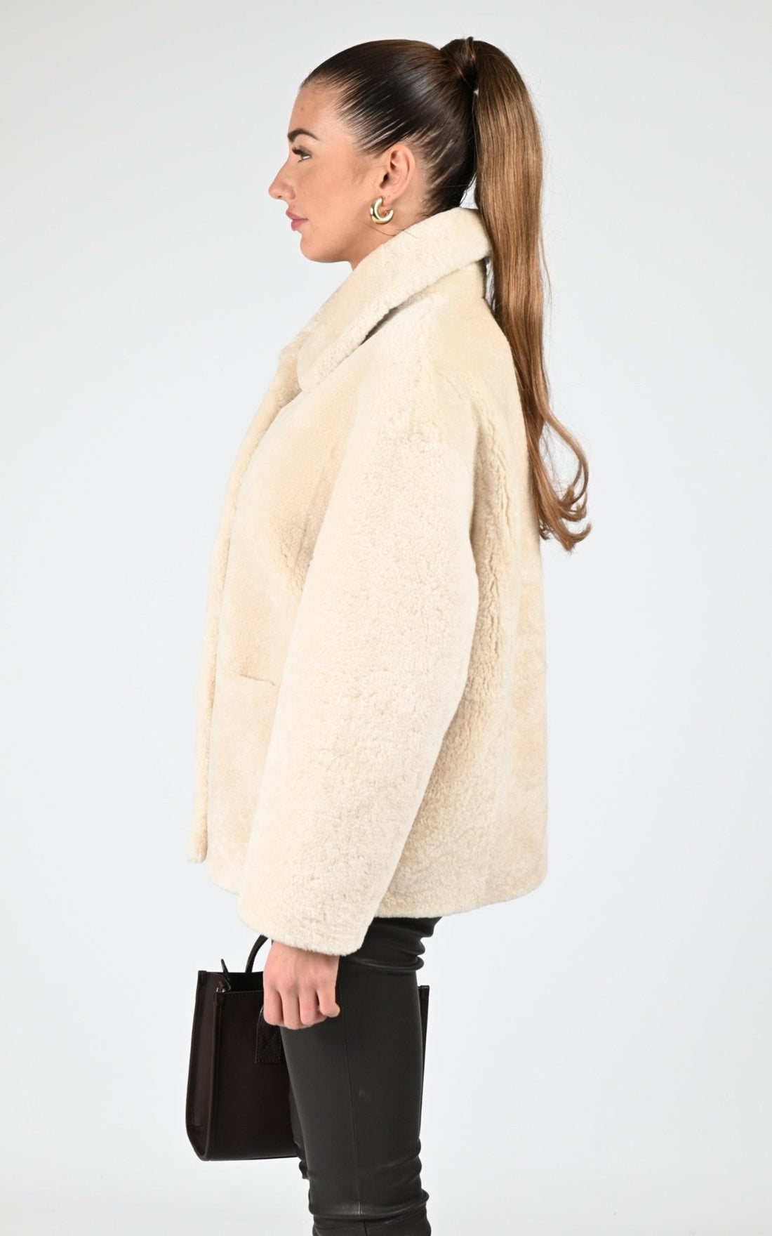 Veste Df Femme Levinsky, modèle Irene 65 de couleur beige h2