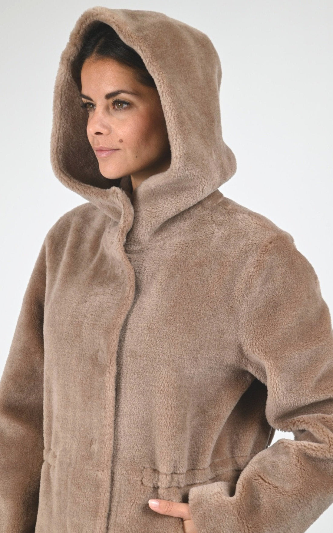 Veste Textile Femme Levinsky, modèle Iric de couleur chestnut