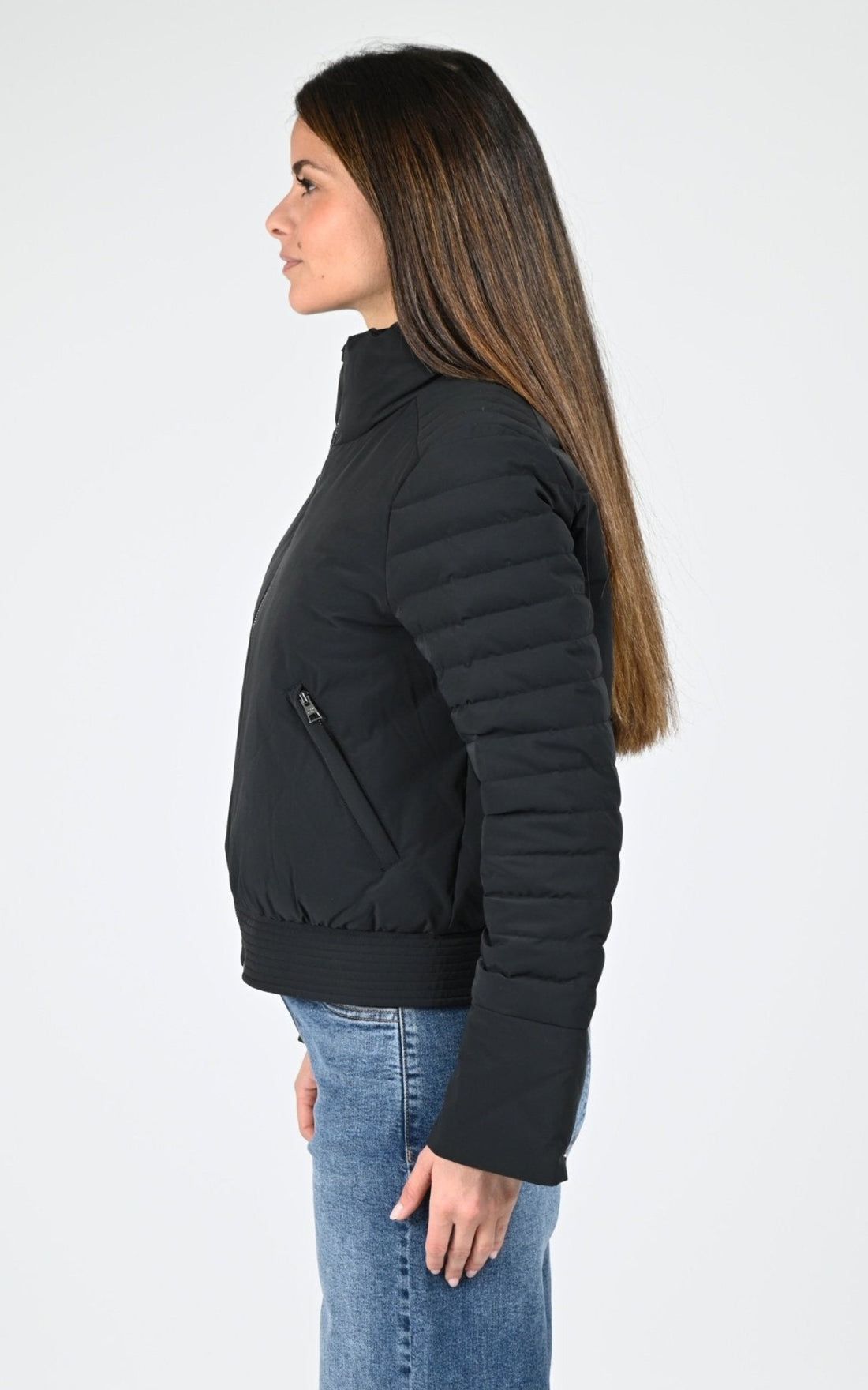 Blouson Textile Femme Soia &amp; Kyo, modèle Isabella de couleur black