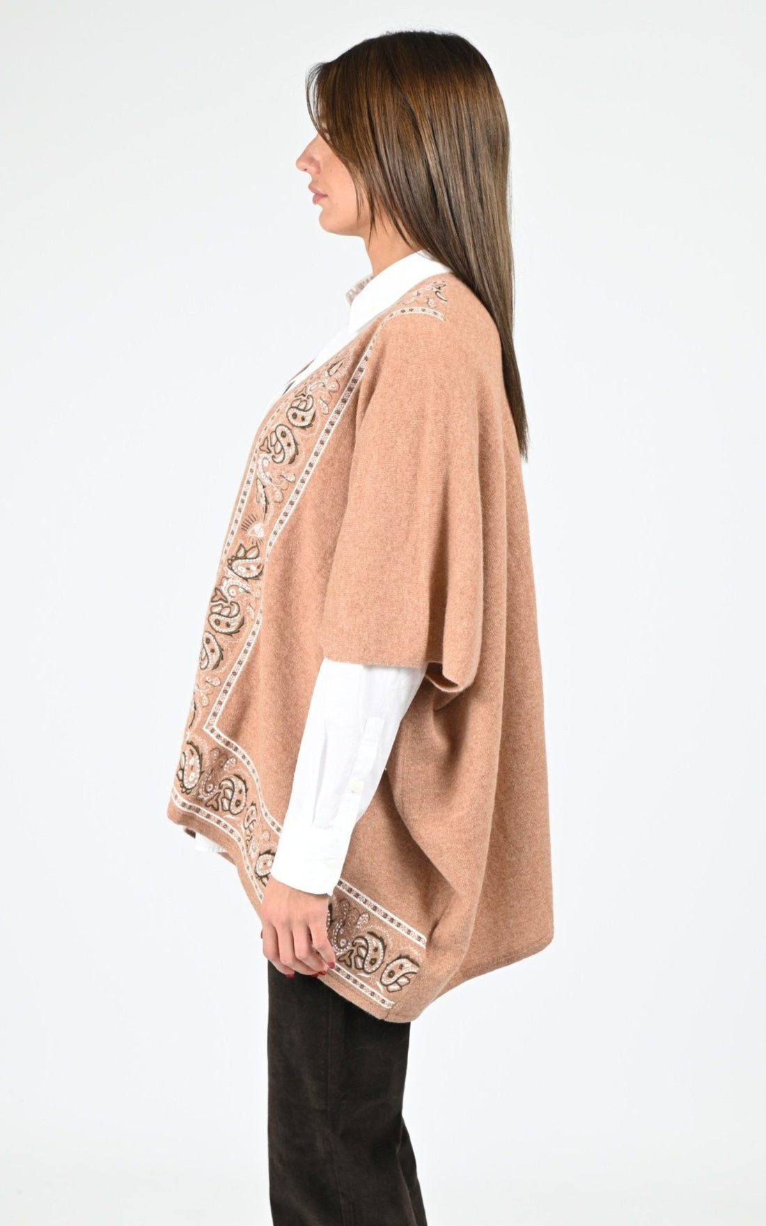 Cape Textile Femme Notshy, modèle Isla 4704117c de couleur camel chine