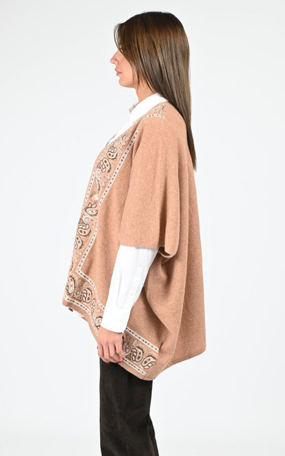 Cape Textile Femme Notshy, modèle Isla 4704117c de couleur camel chine