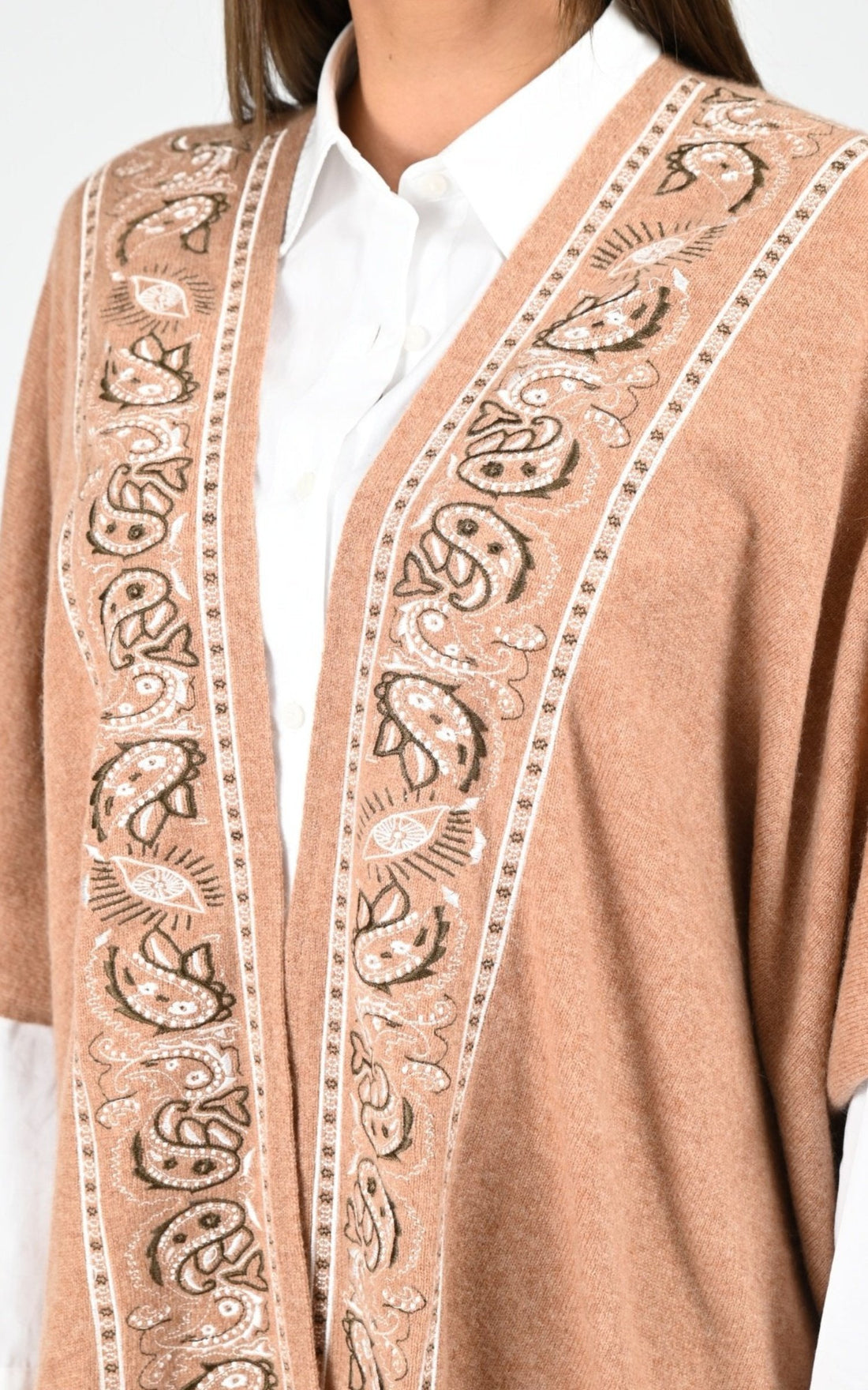 Cape Textile Femme Notshy, modèle Isla 4704117c de couleur camel chine