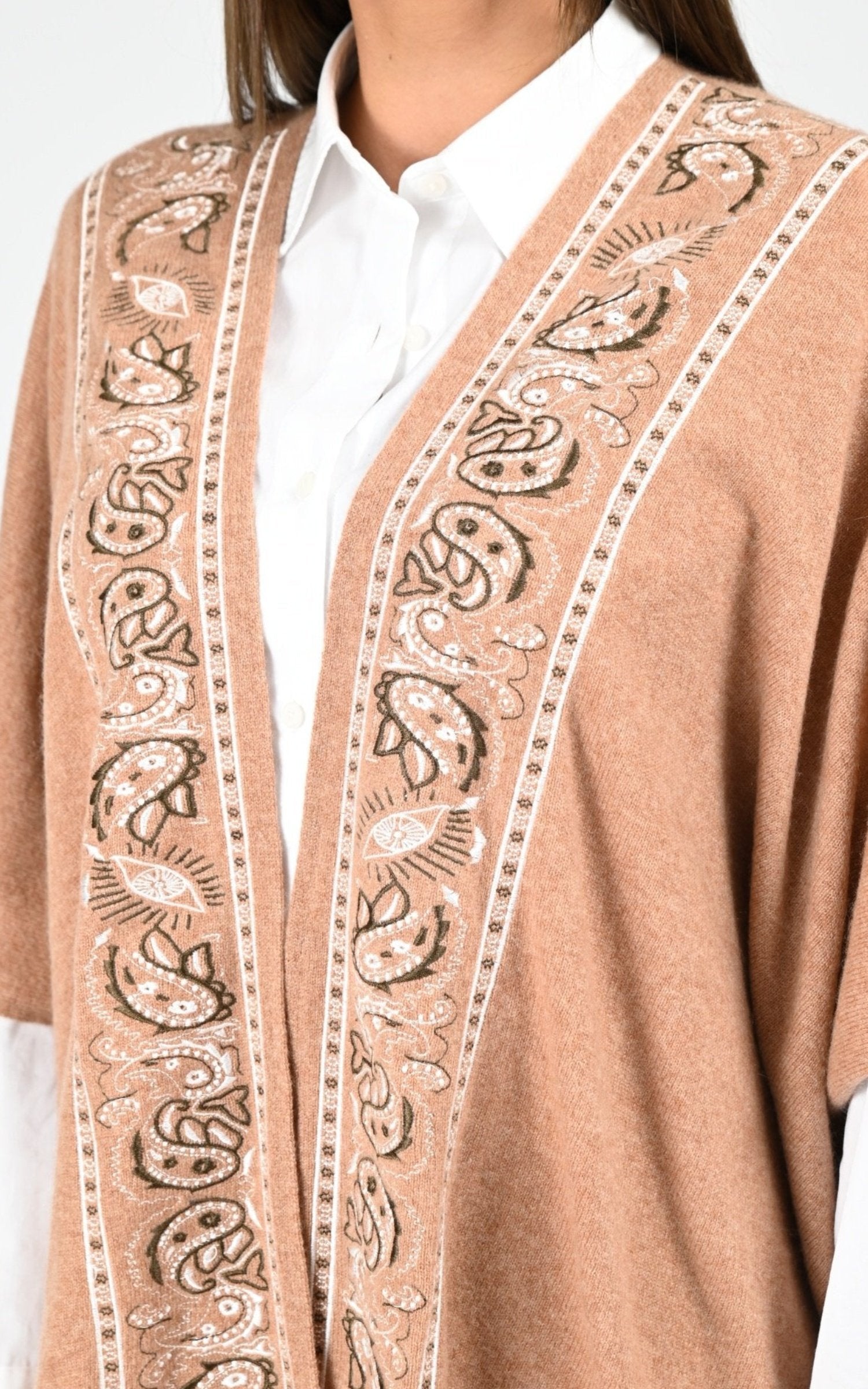 Cape Textile Femme Notshy, modèle Isla 4704117c de couleur camel chine