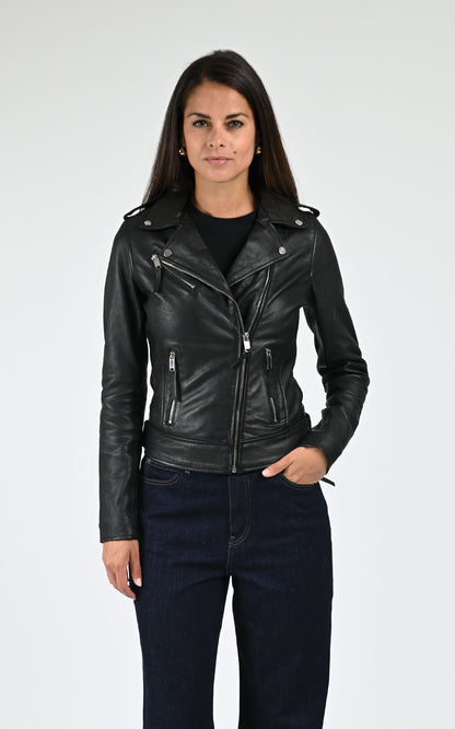 Blouson en cuir d&