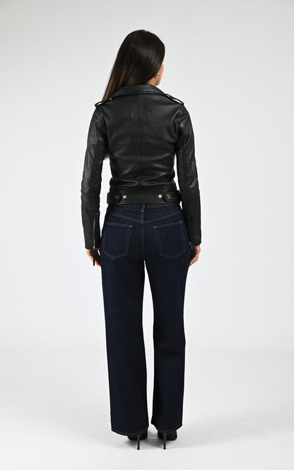 Blouson en cuir d&