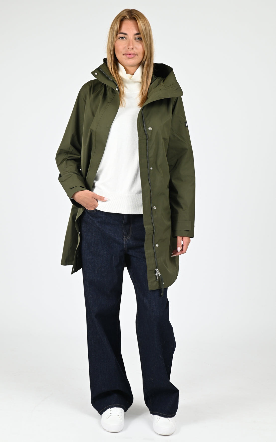 Parka mi-longue Hefrida kaki