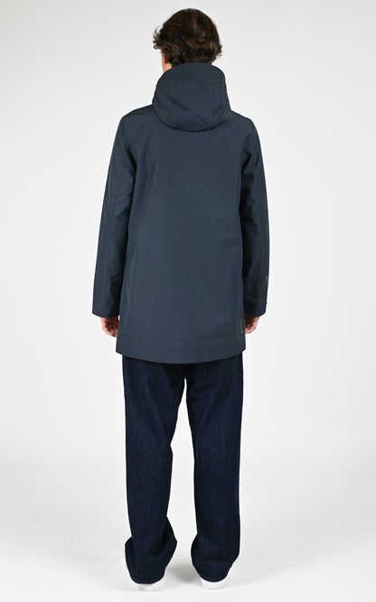 Parka longue GORE-TEX bleu marine
