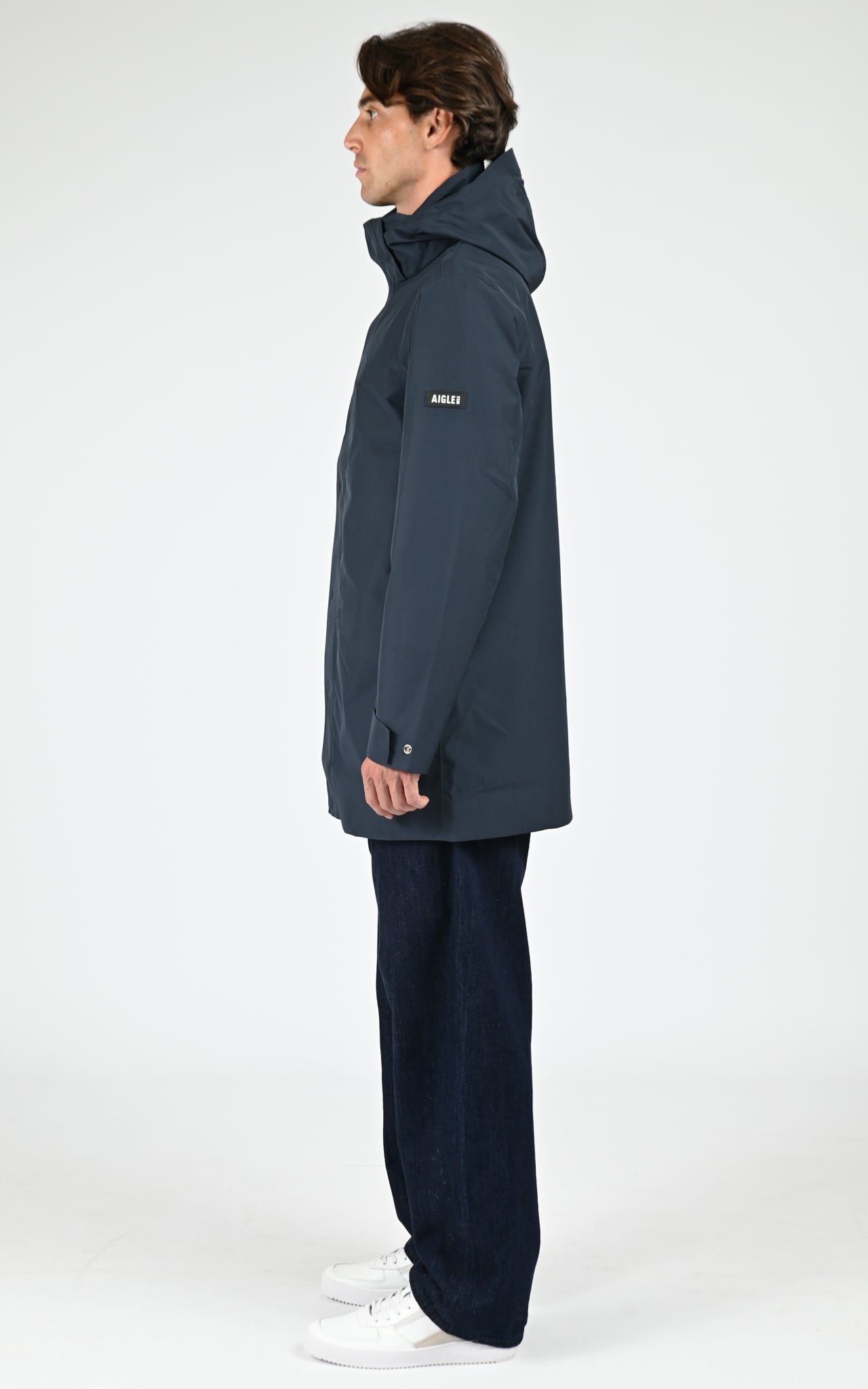 Parka longue GORE-TEX bleu marine 3