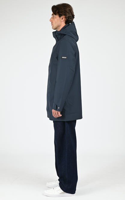 Parka longue GORE-TEX bleu marine
