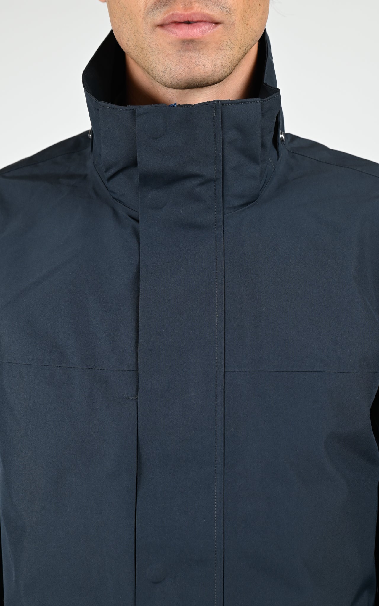 Parka longue GORE-TEX bleu marine