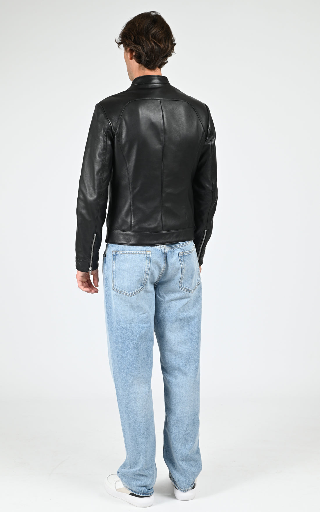 Blouson cuir Biker noir