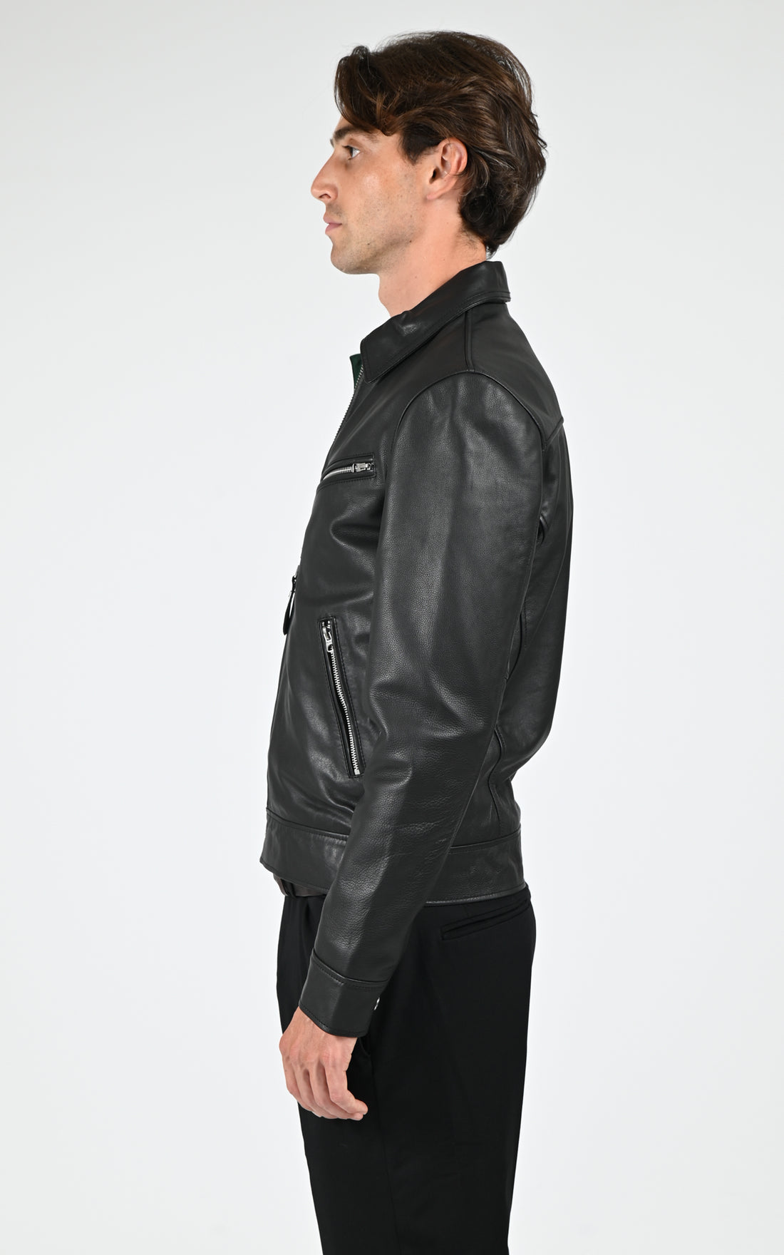 Blouson cuir LCMONTANA noir