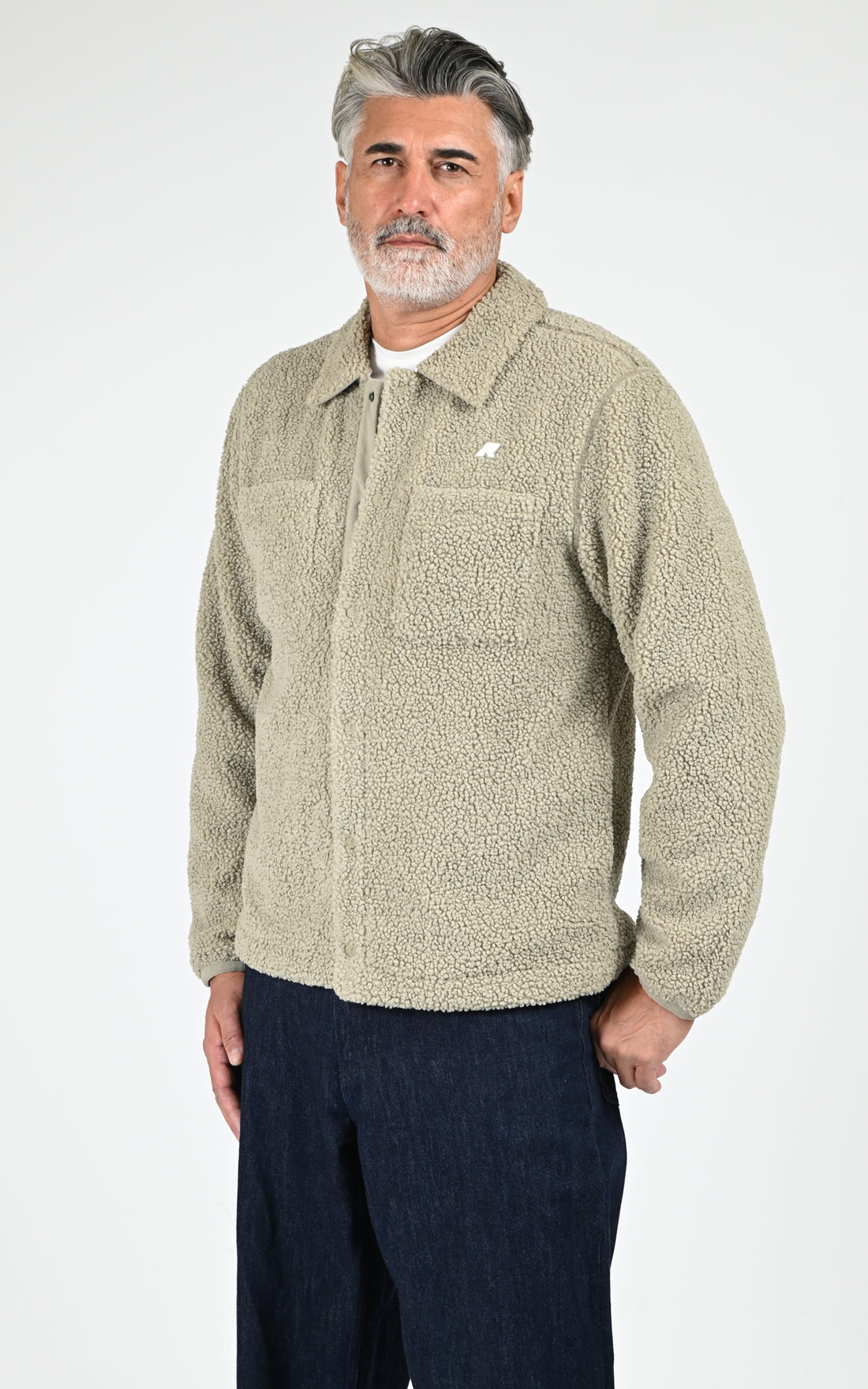 Veste sherpa Cameron kaki