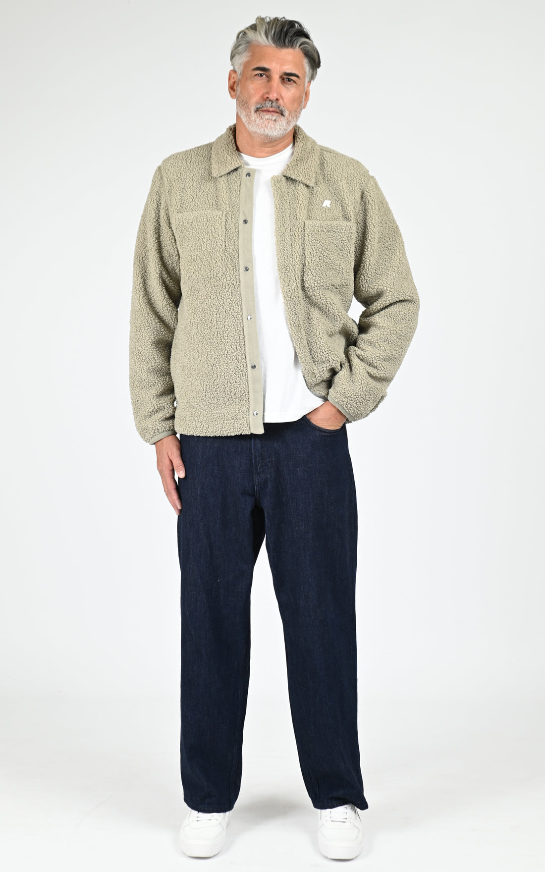 Veste sherpa Cameron kaki