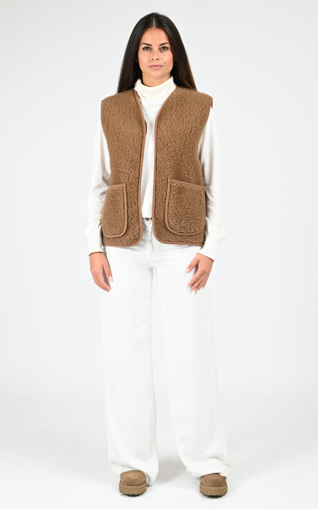 Gilet mouton Cool marron