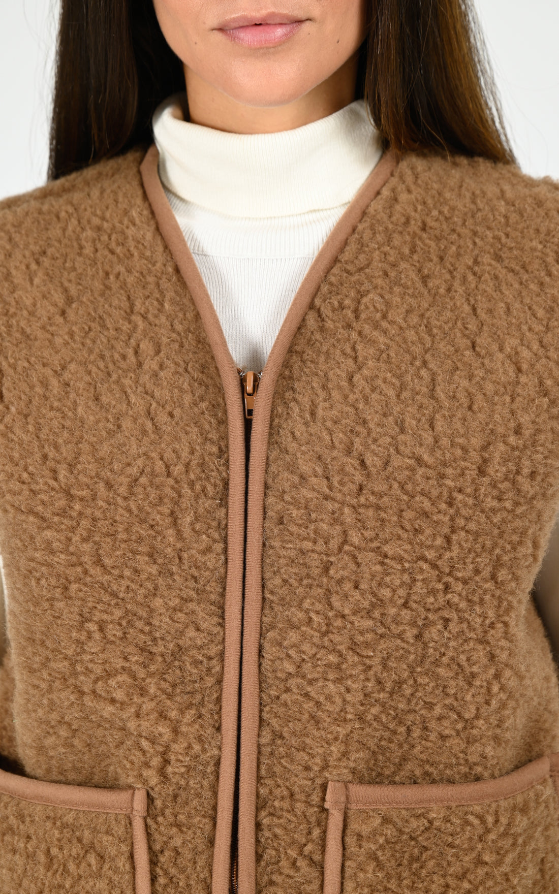 Gilet mouton Cool marron