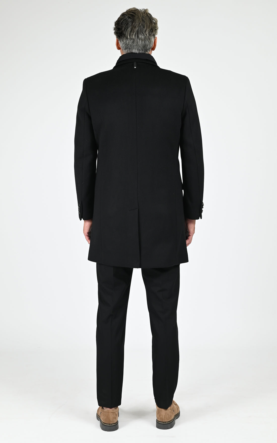 Manteau pardessus laine SKAI-SLB noir