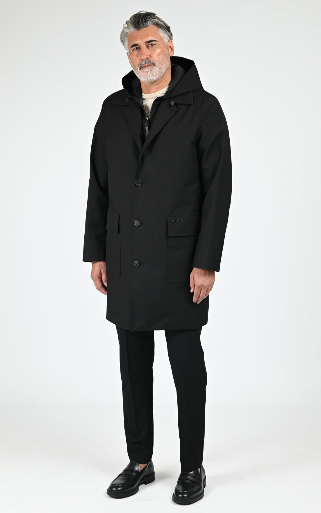 Manteau imperméable 3-en-1 Mathias noir
