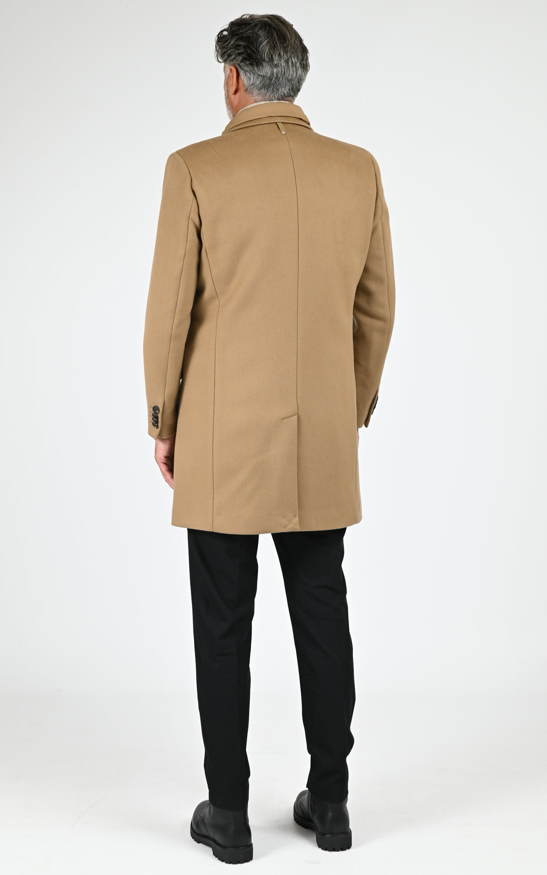 Manteau pardessus laine SKAI-SLB camel