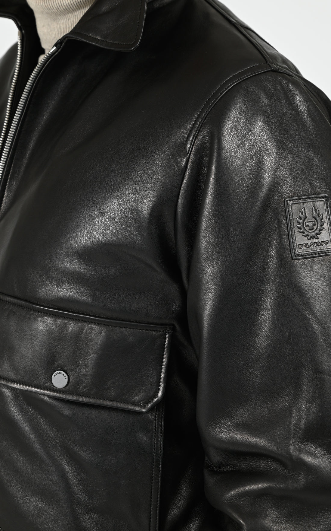 Blouson chaud cuir Pilot Jacket noir
