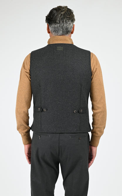 Gilet daim Renzo vert vert foncé