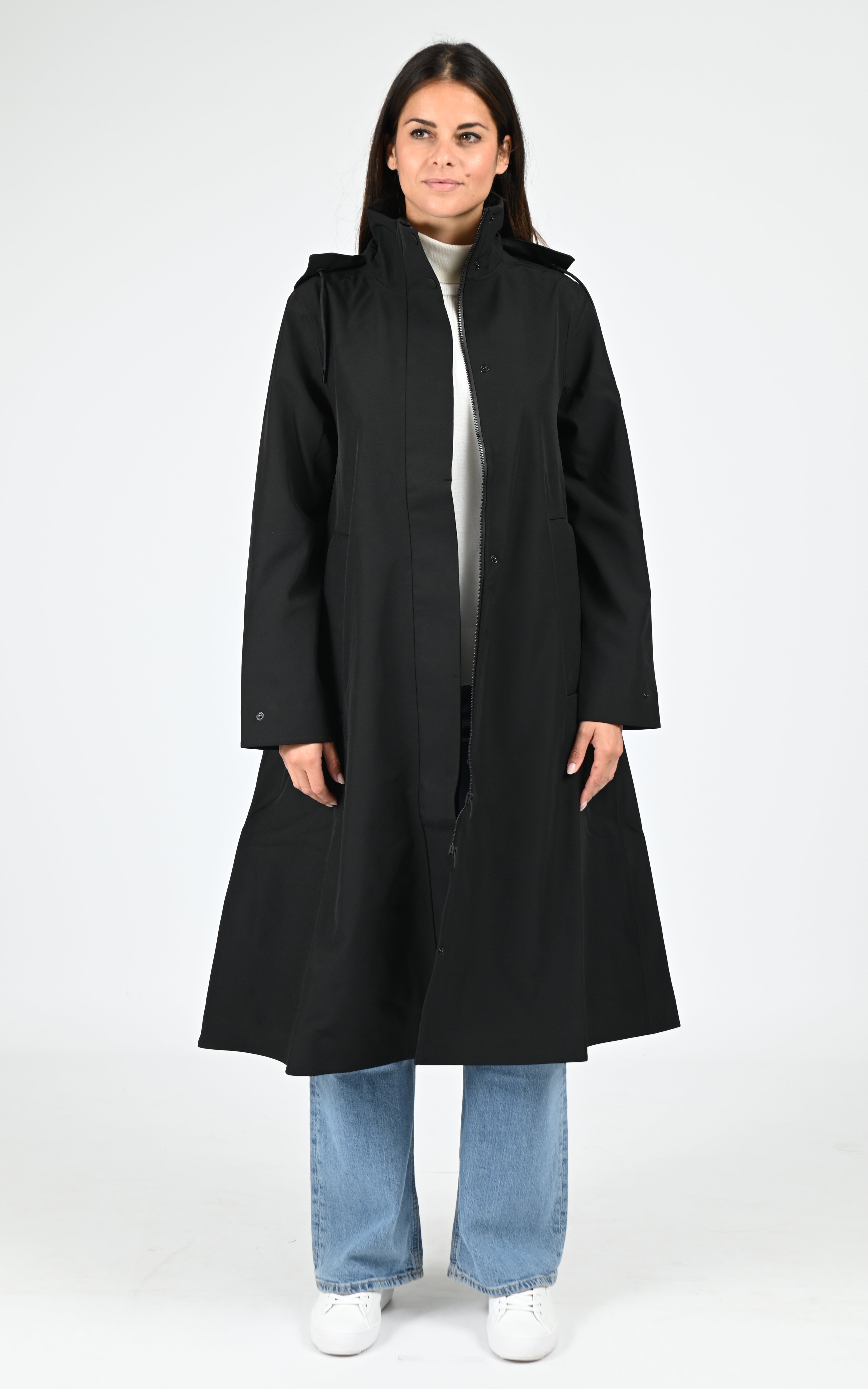 Parka longue noir