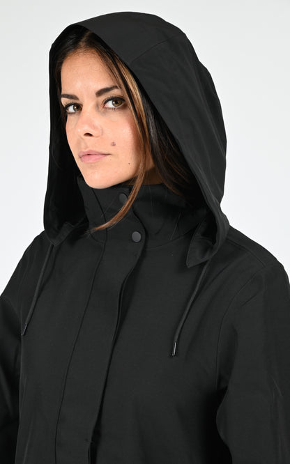 Parka longue noir