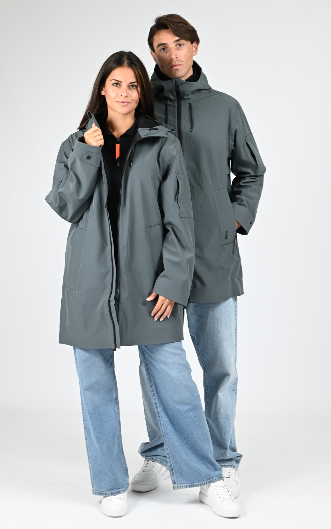 Parka longue mixte vert