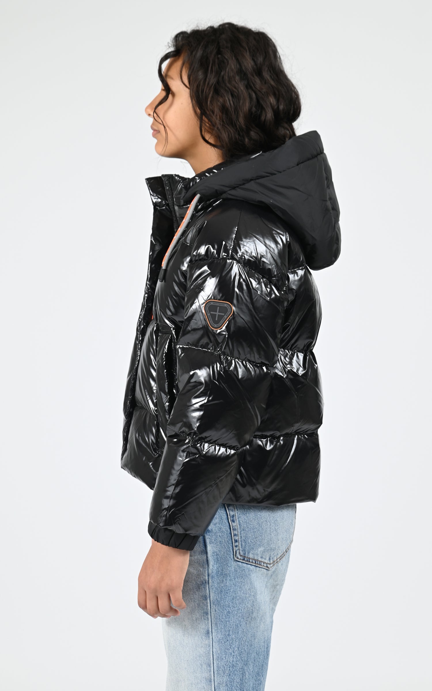 Doudoune à capuche Little Lili Bright noir 4