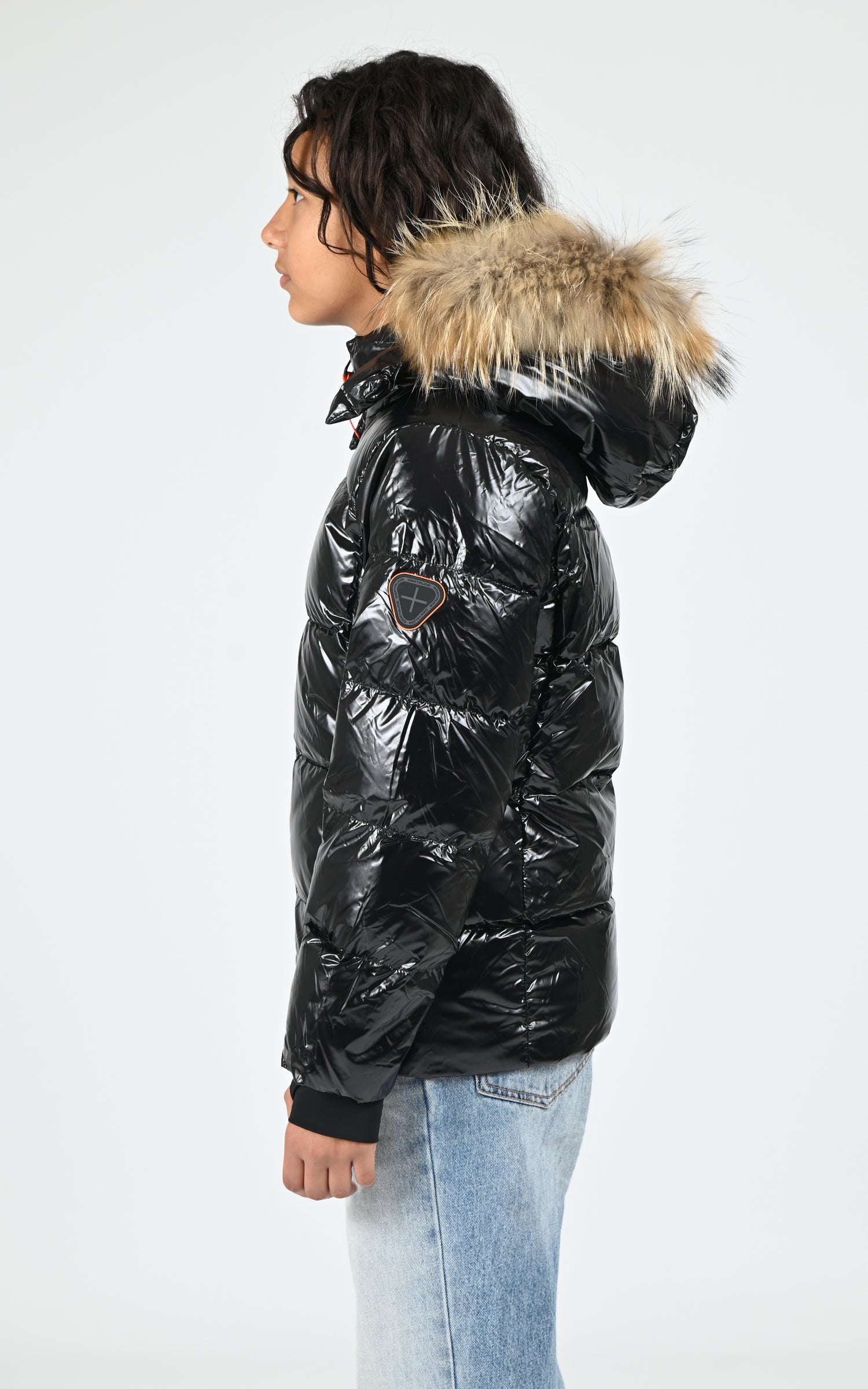 Doudoune brillante Little Olga Bright noir 3