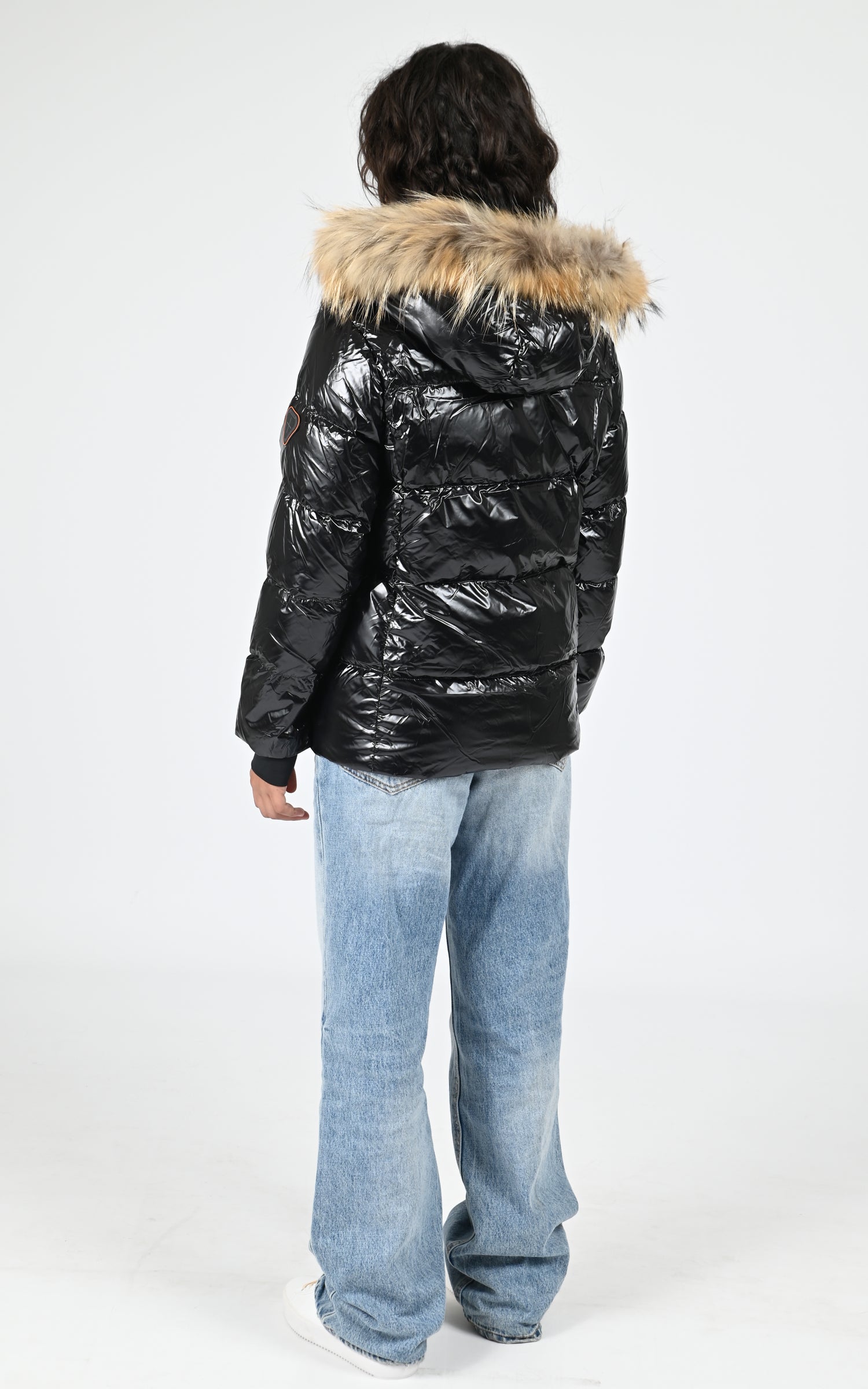 Doudoune brillante Little Olga Bright noir 4