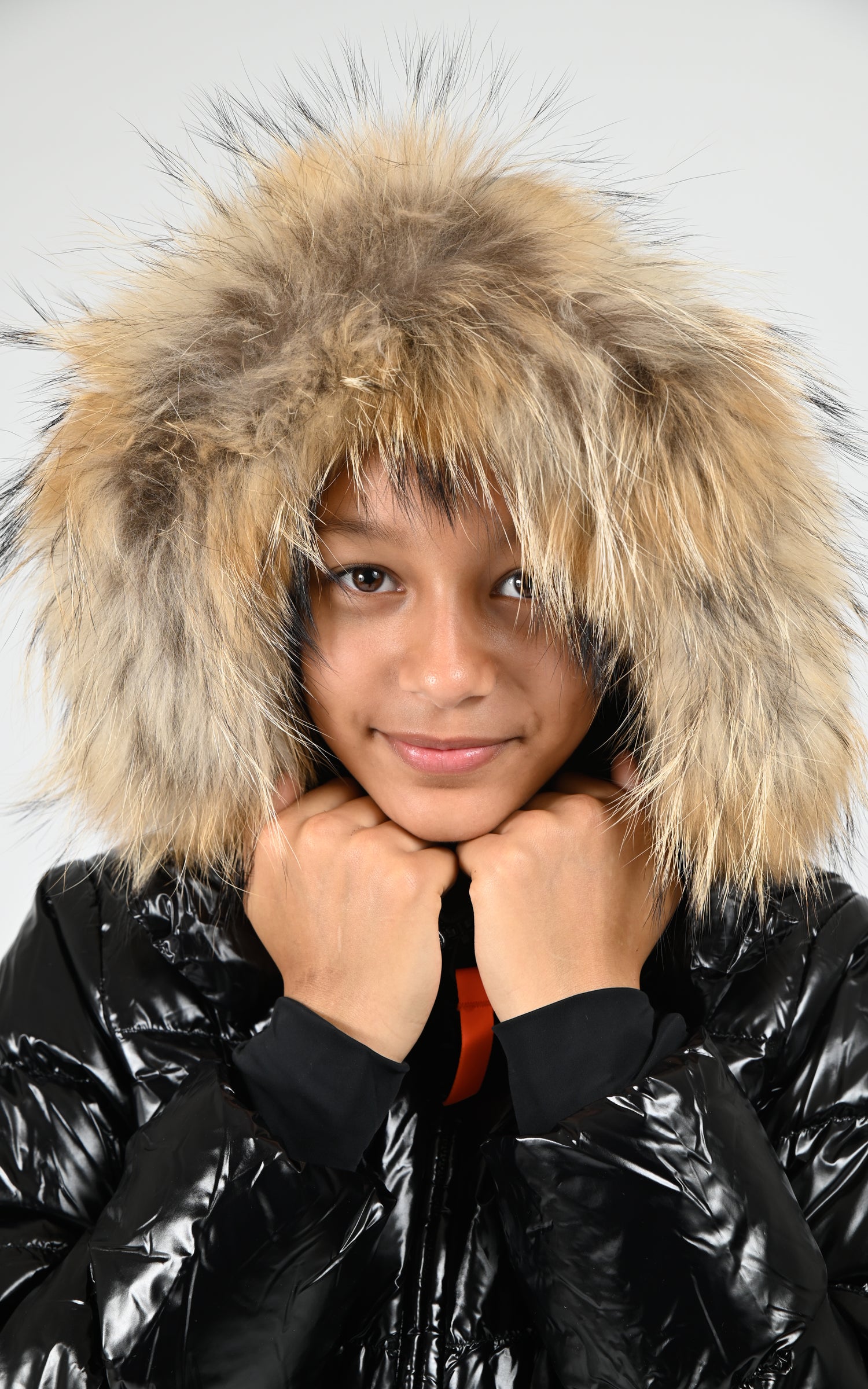 Doudoune brillante Little Olga Bright noir 5