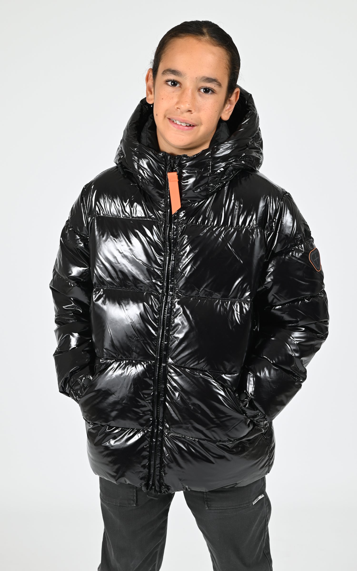 Doudoune brillante Little Vianney Bright noir 1