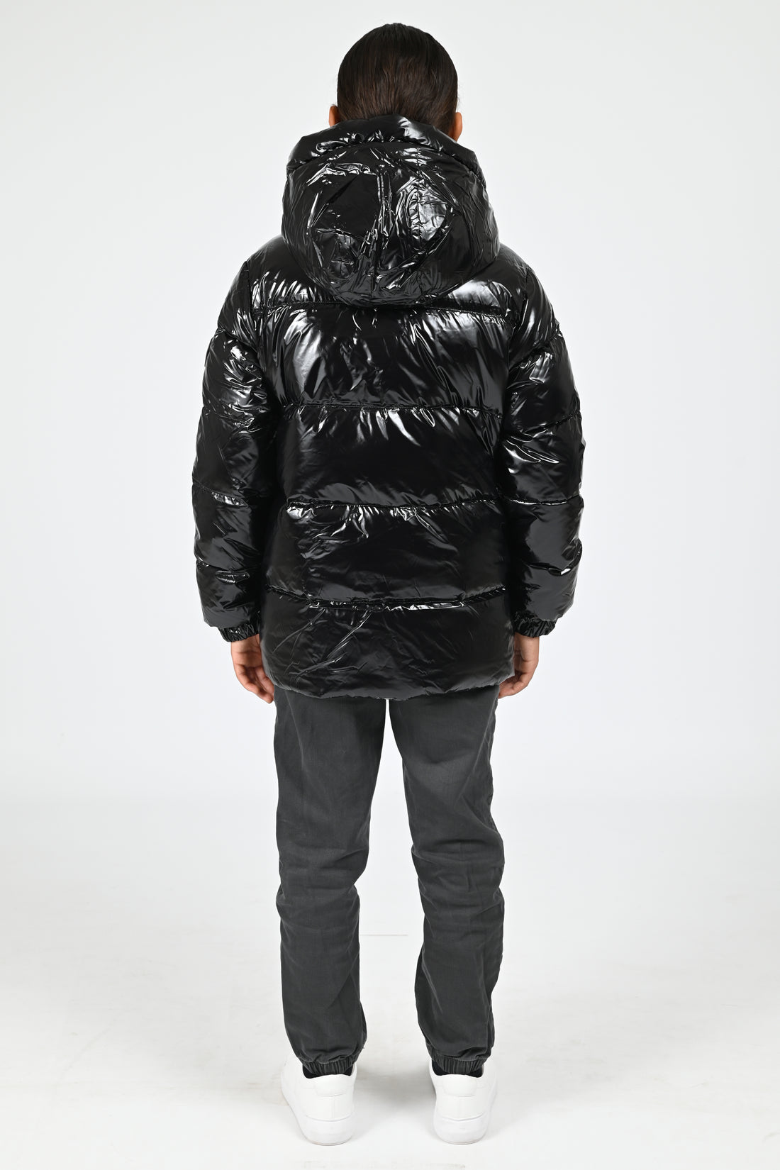 Doudoune brillante Little Vianney Bright noir