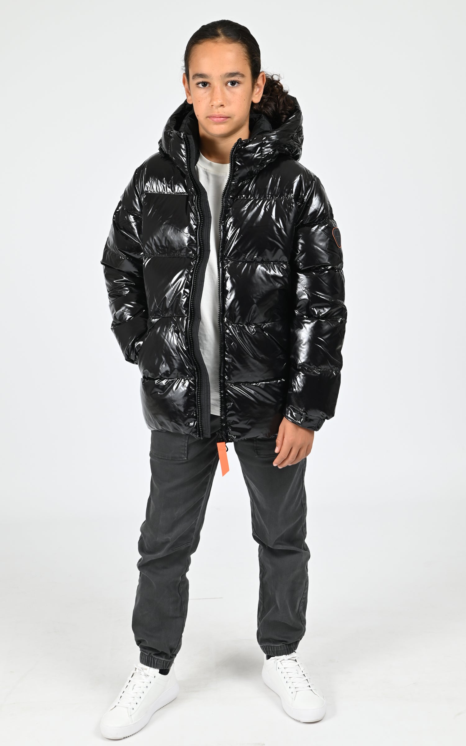 Doudoune brillante Little Vianney Bright noir 2